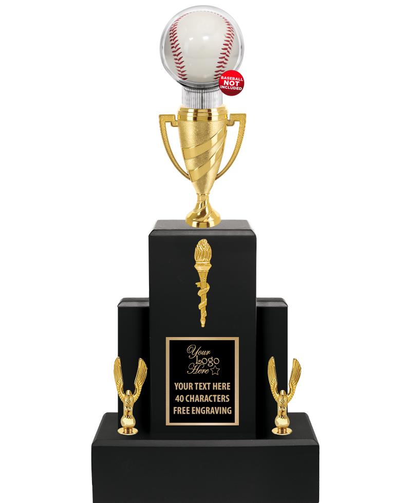 20.75" BLACK WOOD TRP/GOLD CUP