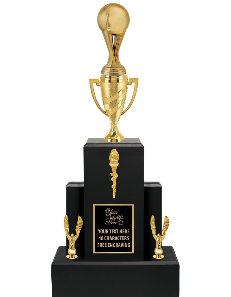 20.75" BLACK WOOD TRP/GOLD CUP