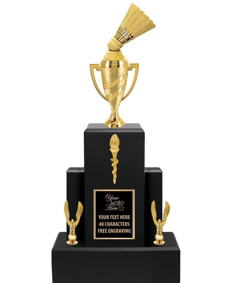 20.75" BLACK WOOD TRP/GOLD CUP