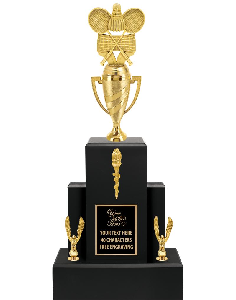 20.75" BLACK WOOD TRP/GOLD CUP