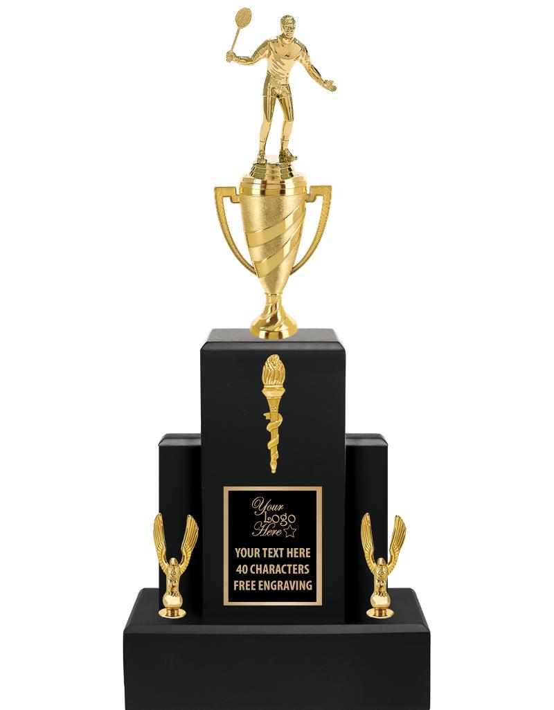 20.75" BLACK WOOD TRP/GOLD CUP