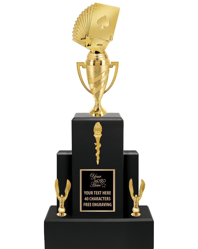 20.75" BLACK WOOD TRP/GOLD CUP