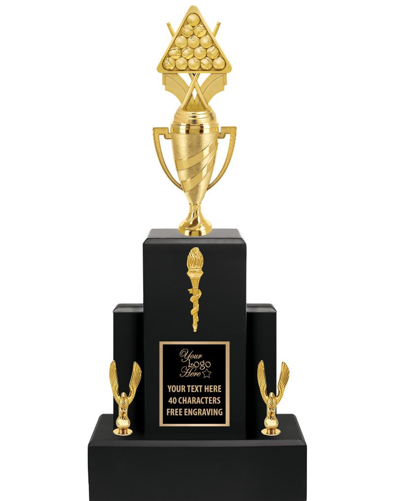 20.75" BLACK WOOD TRP/GOLD CUP