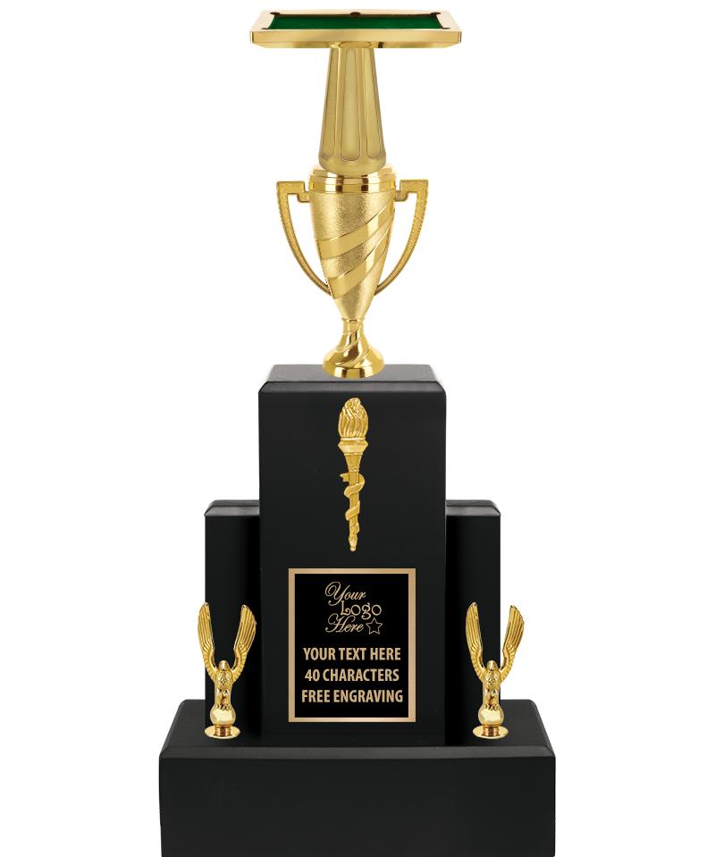 20.75" BLACK WOOD TRP/GOLD CUP