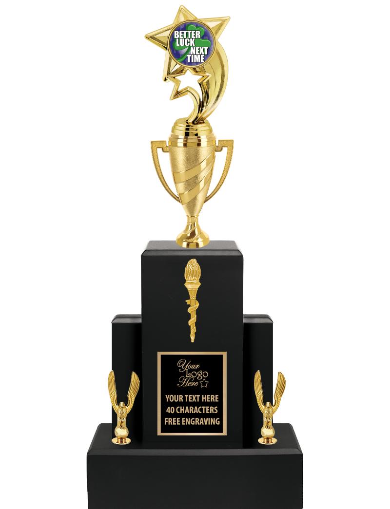 20.75" BLACK WOOD TRP/GOLD CUP