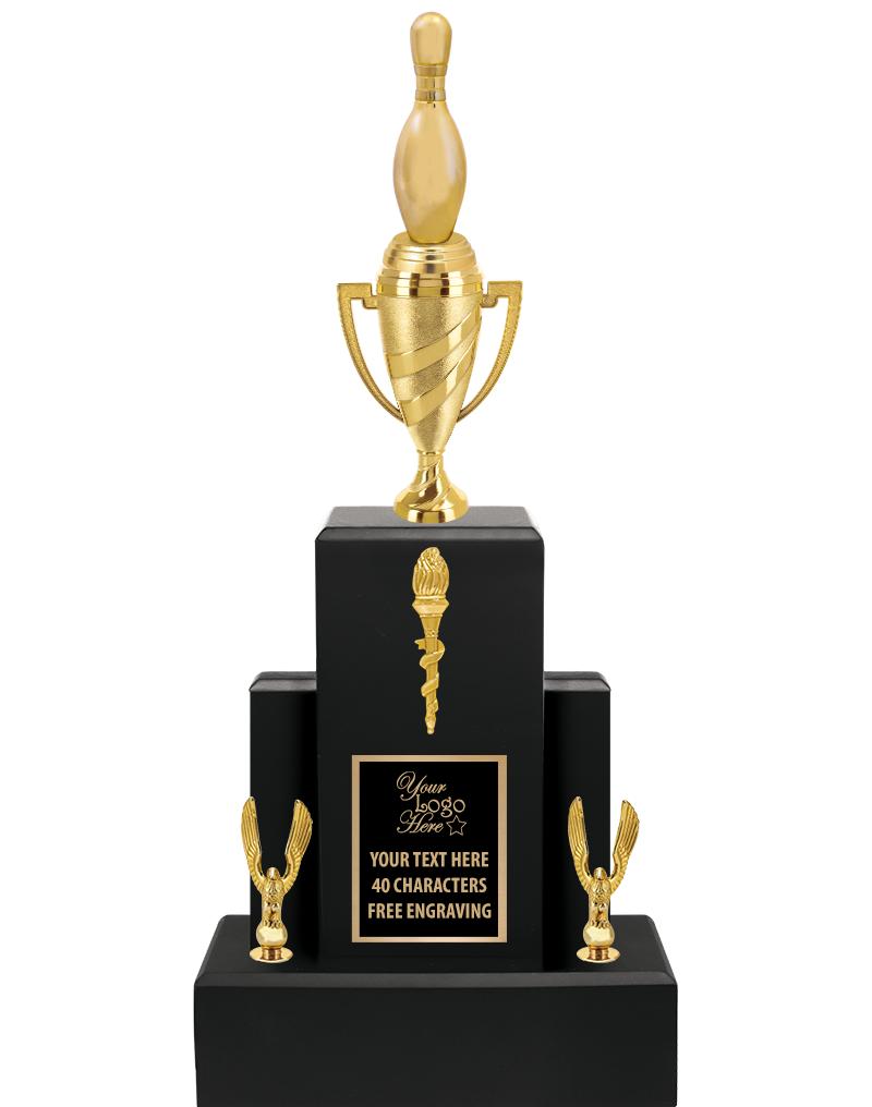 20.75" BLACK WOOD TRP/GOLD CUP