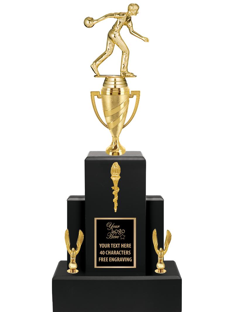 20.75" BLACK WOOD TRP/GOLD CUP