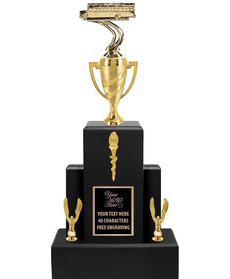 20.75" BLACK WOOD TRP/GOLD CUP