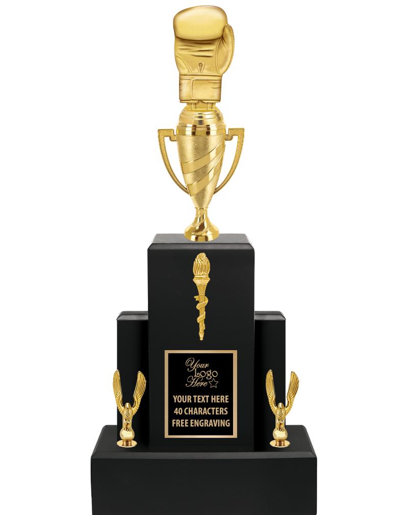 20.75" BLACK WOOD TRP/GOLD CUP