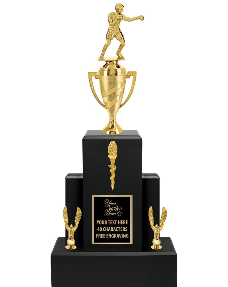 20.75" BLACK WOOD TRP/GOLD CUP