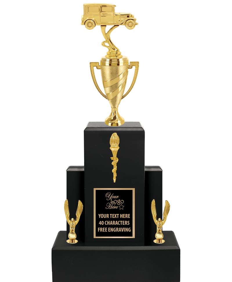 20.75" BLACK WOOD TRP/GOLD CUP