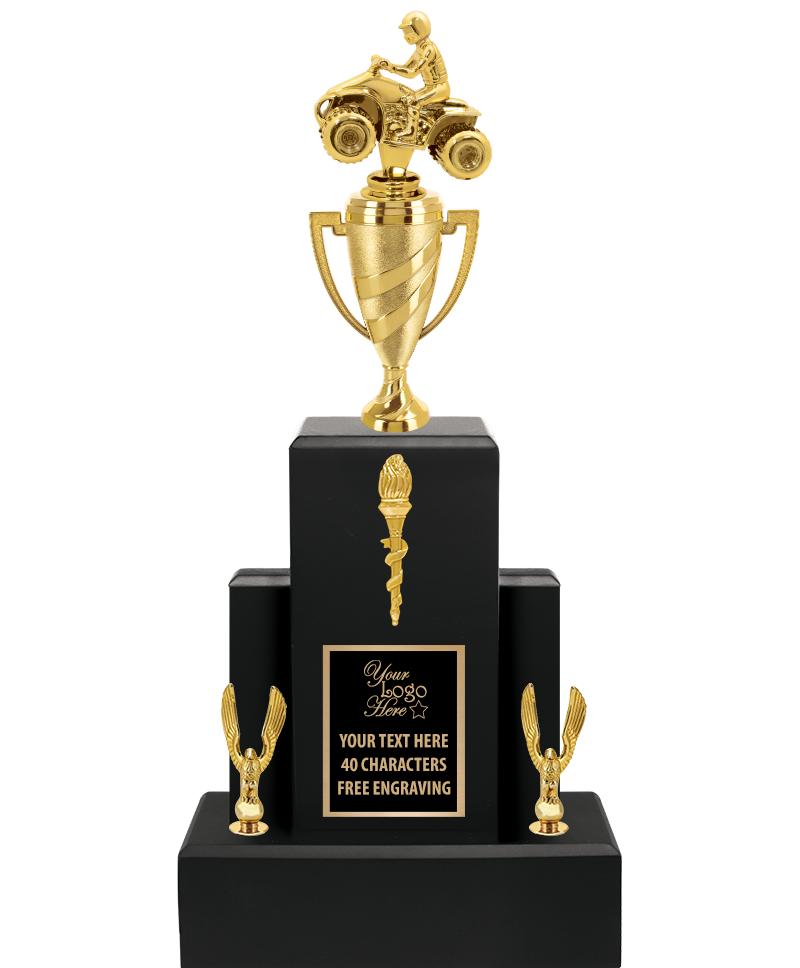 20.75" BLACK WOOD TRP/GOLD CUP