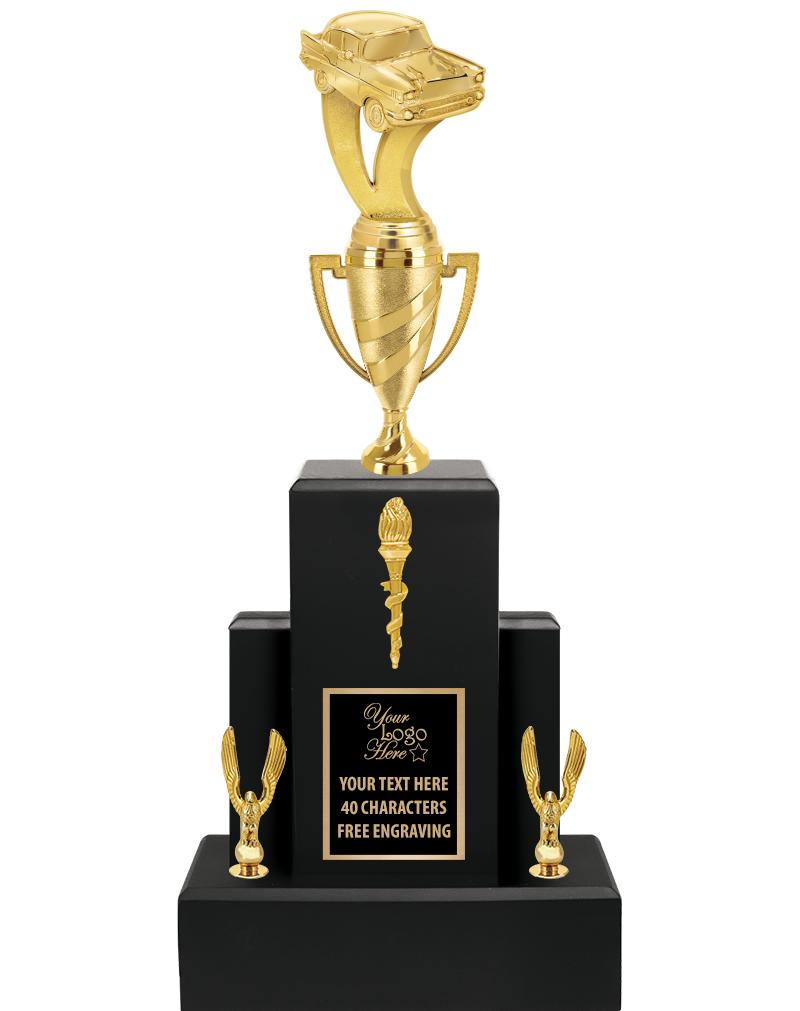 20.75" BLACK WOOD TRP/GOLD CUP