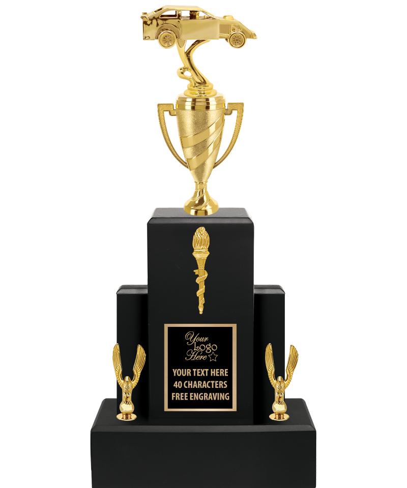20.75" BLACK WOOD TRP/GOLD CUP