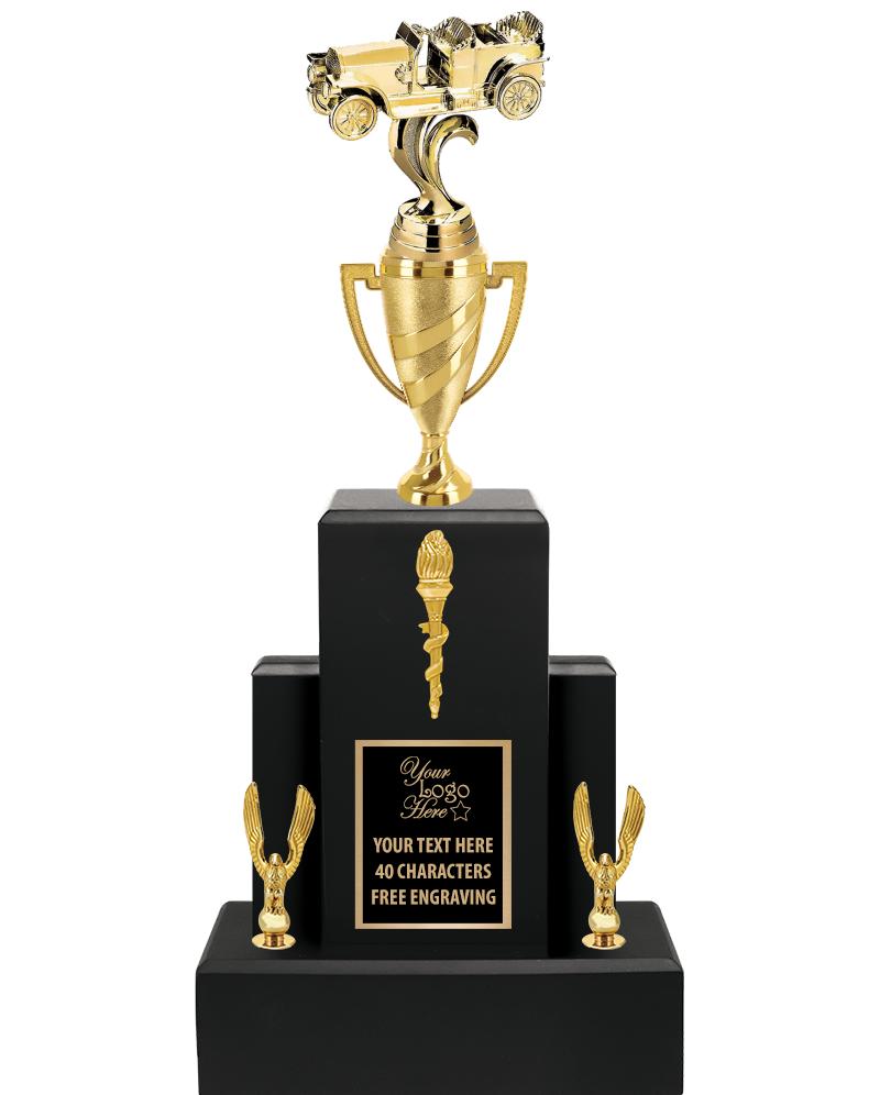 20.75" BLACK WOOD TRP/GOLD CUP