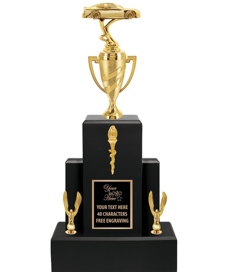 20.75" BLACK WOOD TRP/GOLD CUP