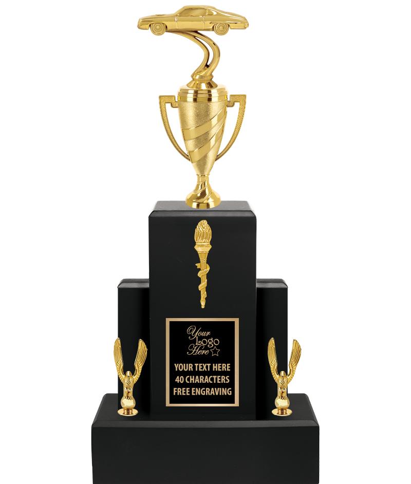 20.75" BLACK WOOD TRP/GOLD CUP