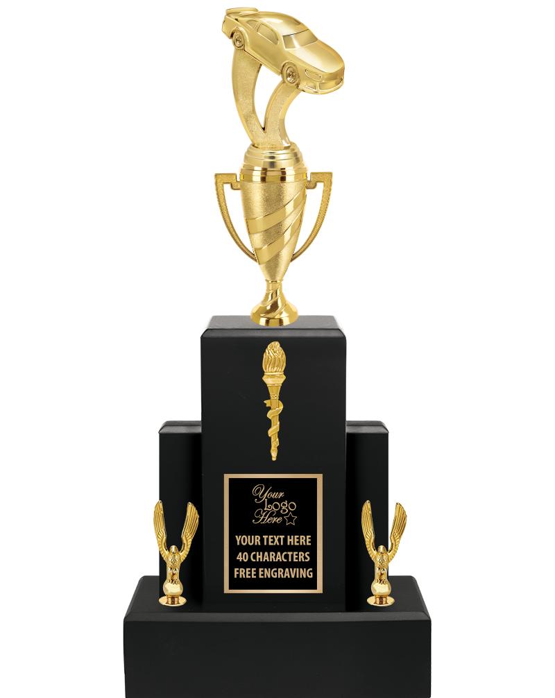 20.75" BLACK WOOD TRP/GOLD CUP