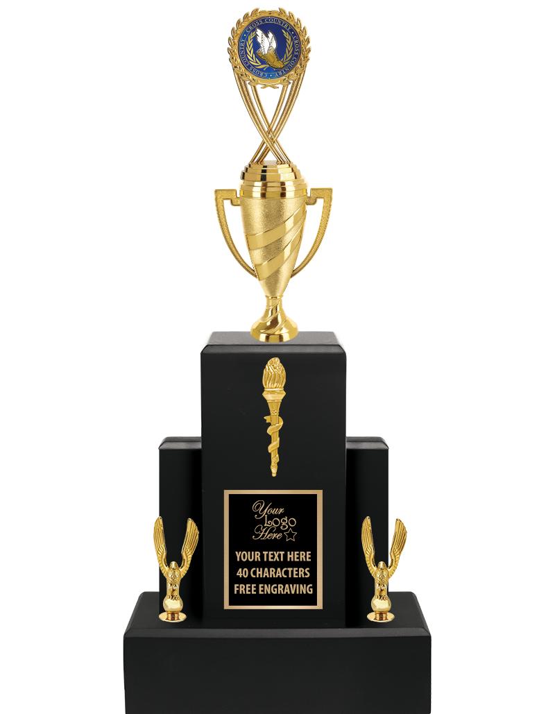 20.75" BLACK WOOD TRP/GOLD CUP