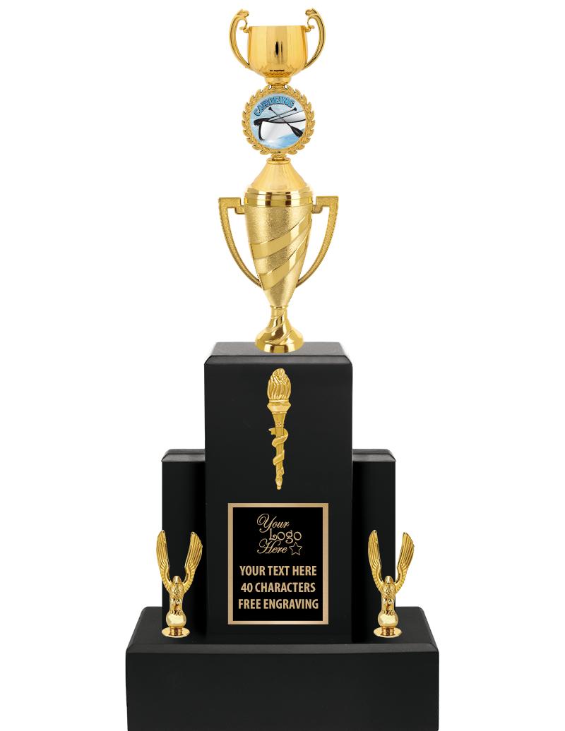 20.75" BLACK WOOD TRP/GOLD CUP