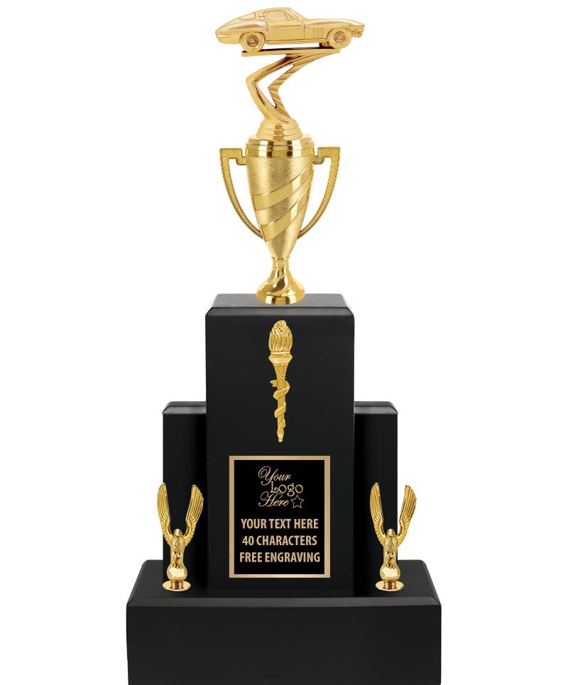 20.75" BLACK WOOD TRP/GOLD CUP