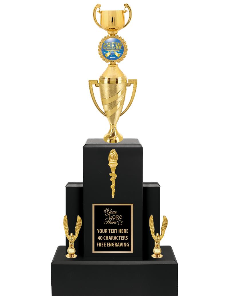 20.75" BLACK WOOD TRP/GOLD CUP