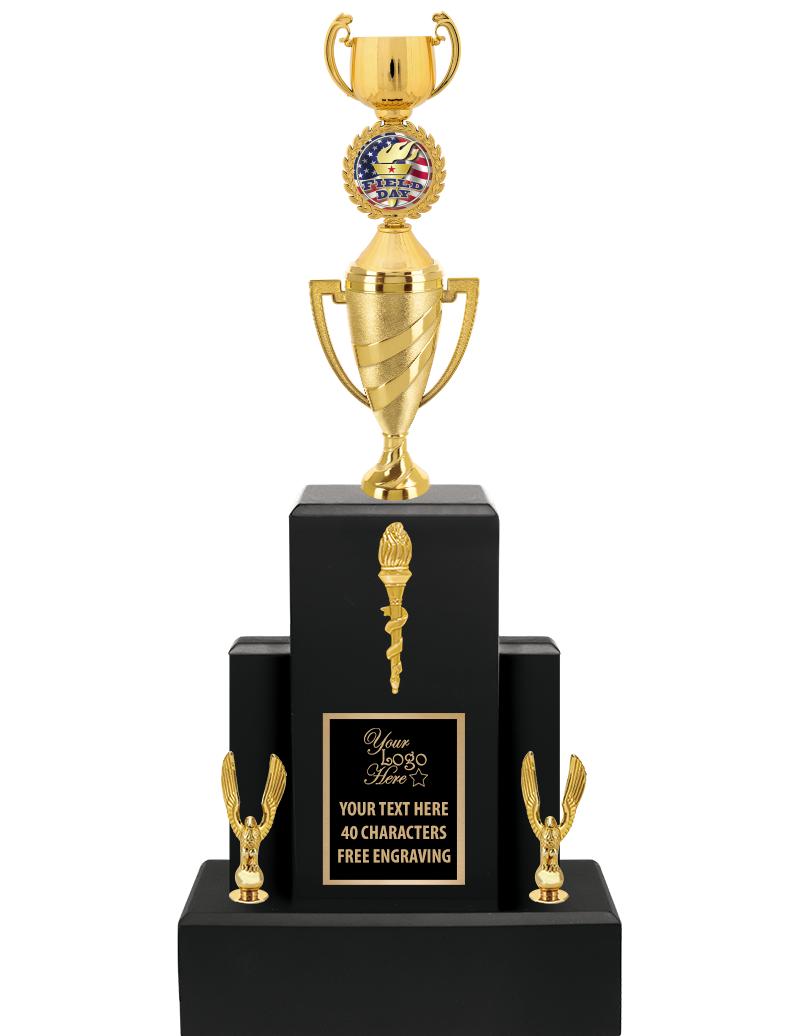 20.75" BLACK WOOD TRP/GOLD CUP