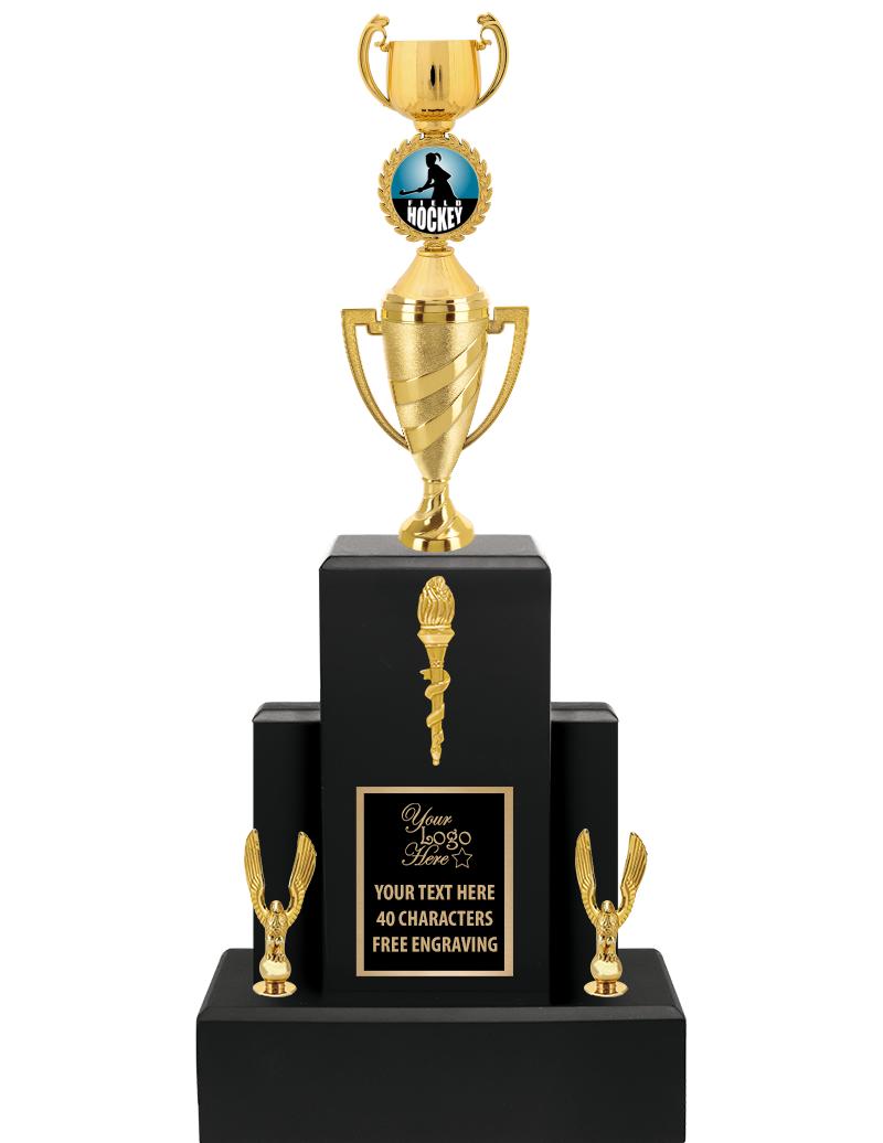 20.75" BLACK WOOD TRP/GOLD CUP