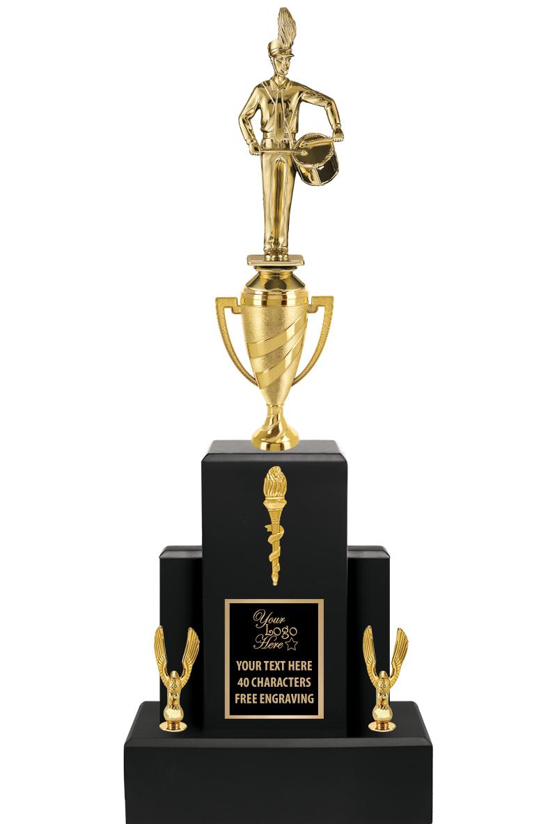 20.75" BLACK WOOD TRP/GOLD CUP