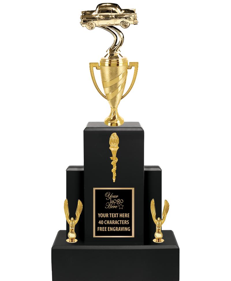 20.75" BLACK WOOD TRP/GOLD CUP