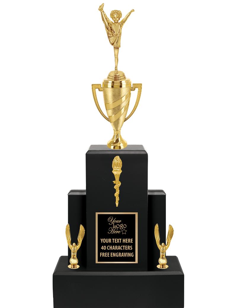 20.75" BLACK WOOD TRP/GOLD CUP