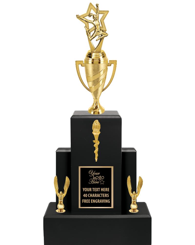 20.75" BLACK WOOD TRP/GOLD CUP