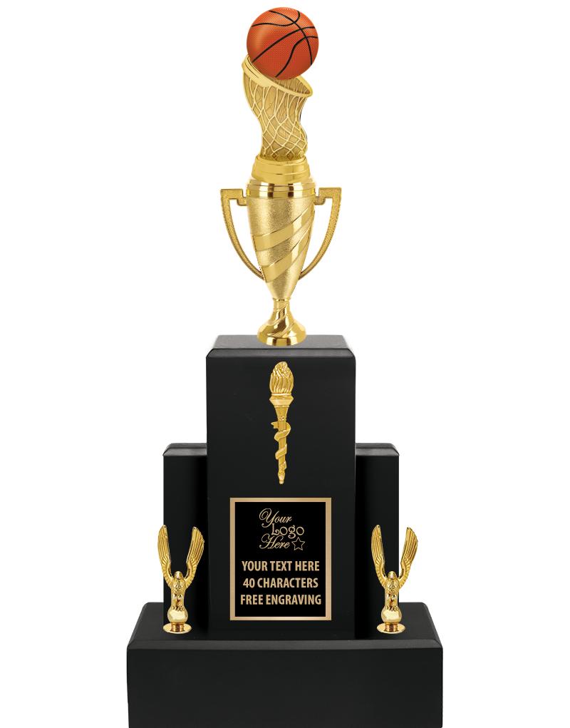 20.75" BLACK WOOD TRP/GOLD CUP