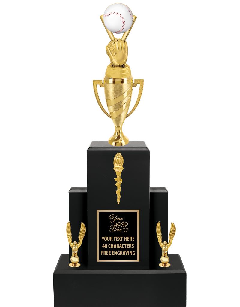 20.75" BLACK WOOD TRP/GOLD CUP