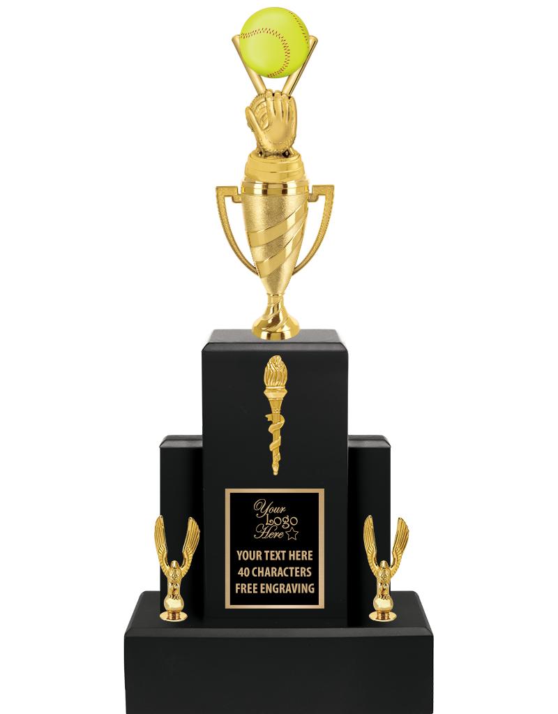 20.75" BLACK WOOD TRP/GOLD CUP