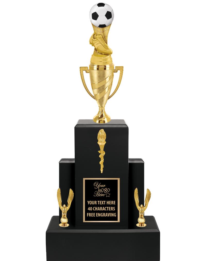 20.75" BLACK WOOD TRP/GOLD CUP