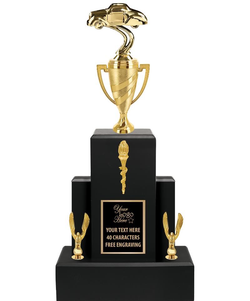 20.75" BLACK WOOD TRP/GOLD CUP