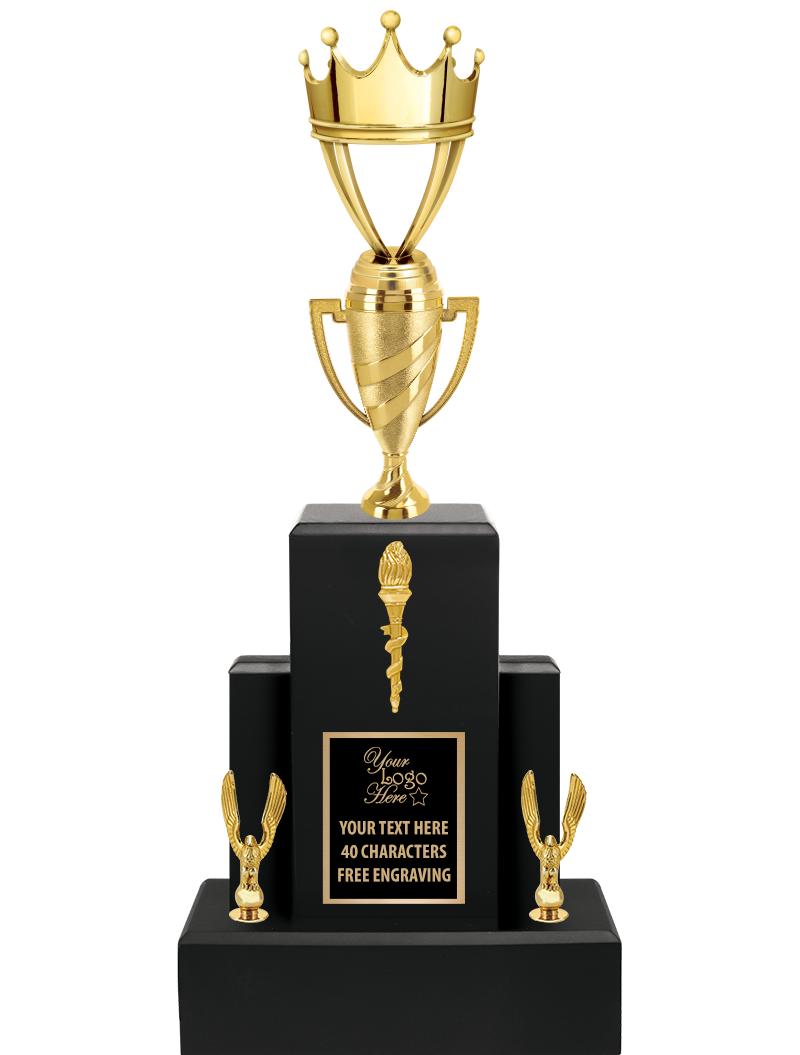 20.75" BLACK WOOD TRP/GOLD CUP