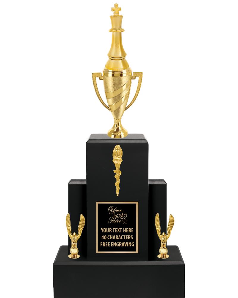 20.75" BLACK WOOD TRP/GOLD CUP