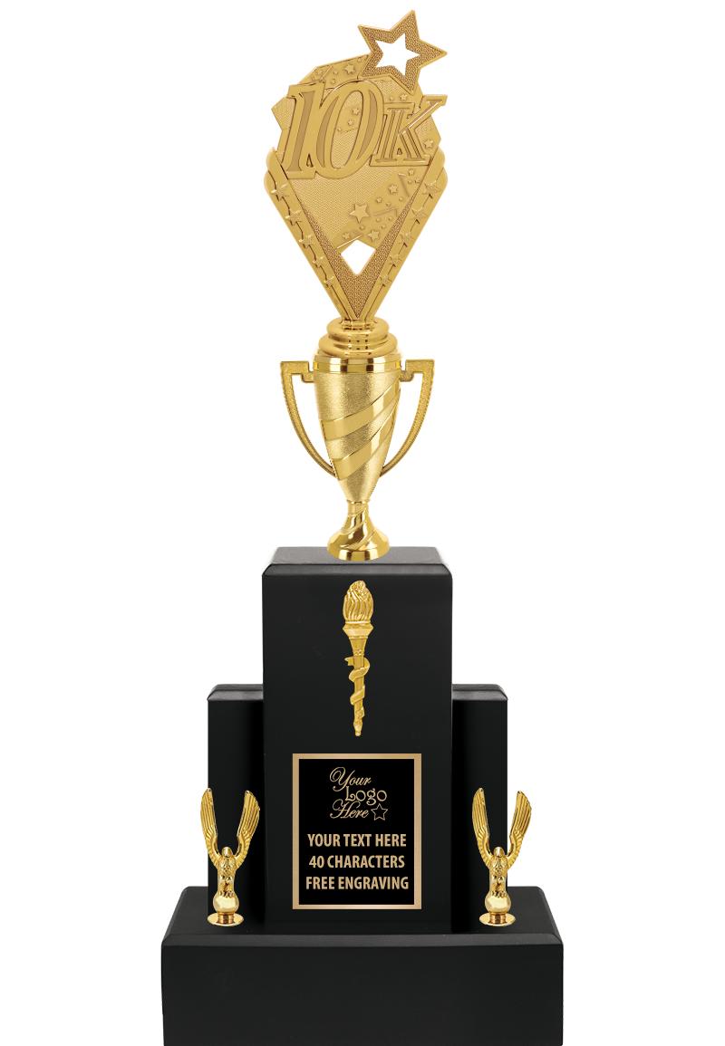 20.75" BLACK WOOD TRP/GOLD CUP