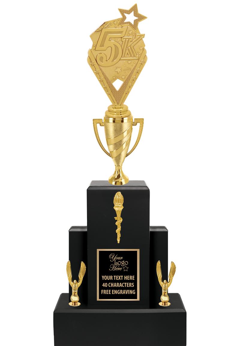 20.75" BLACK WOOD TRP/GOLD CUP