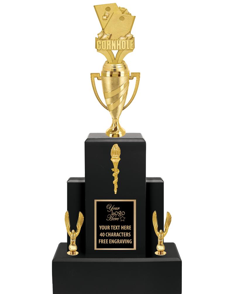 20.75" BLACK WOOD TRP/GOLD CUP