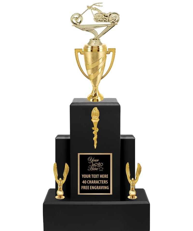 20.75" BLACK WOOD TRP/GOLD CUP