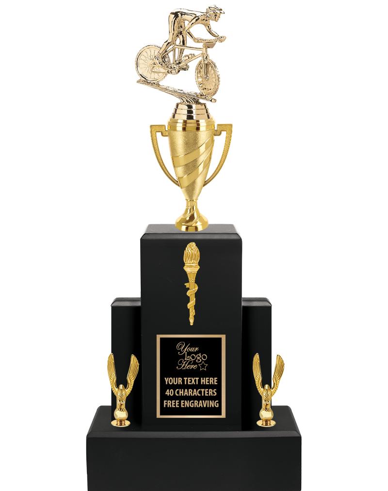 20.75" BLACK WOOD TRP/GOLD CUP