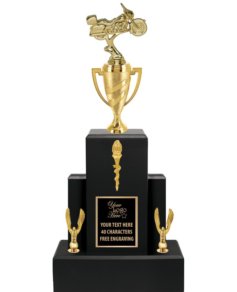 20.75" BLACK WOOD TRP/GOLD CUP