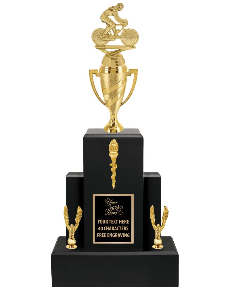 20.75" BLACK WOOD TRP/GOLD CUP