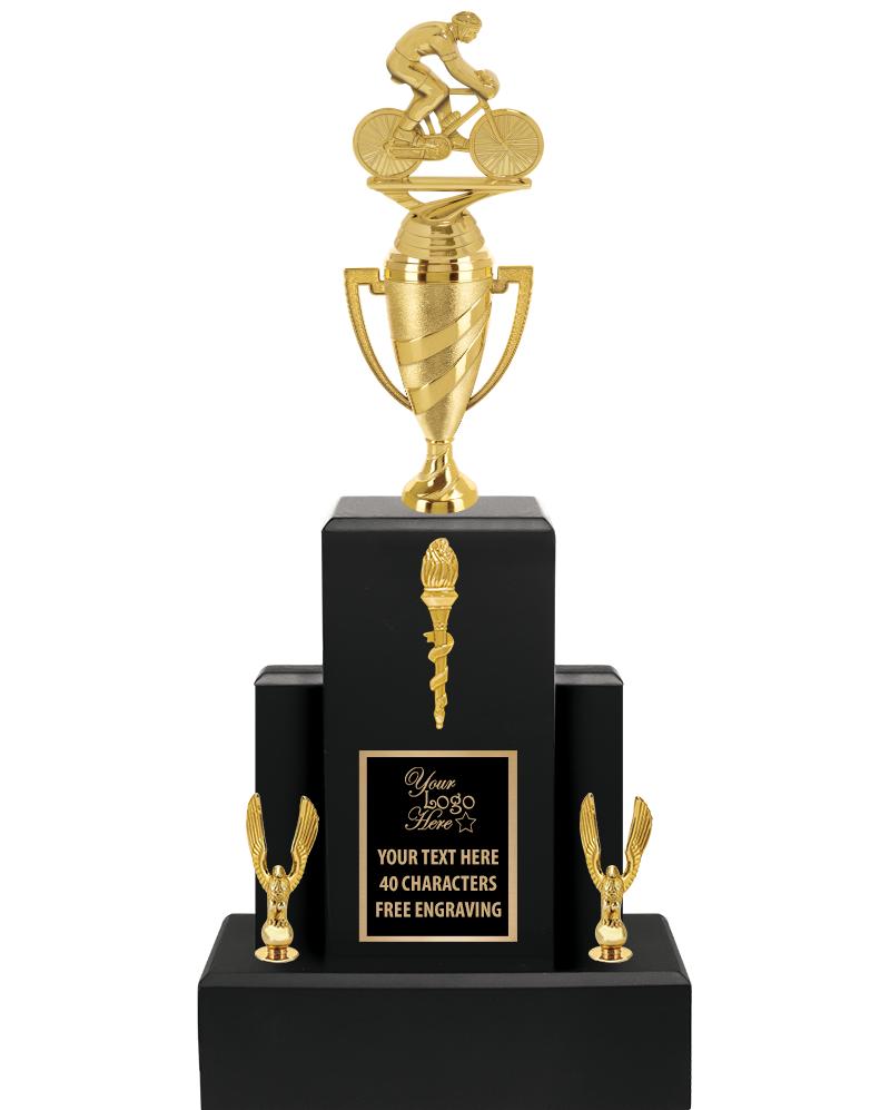 20.75" BLACK WOOD TRP/GOLD CUP