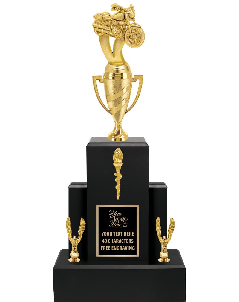 20.75" BLACK WOOD TRP/GOLD CUP