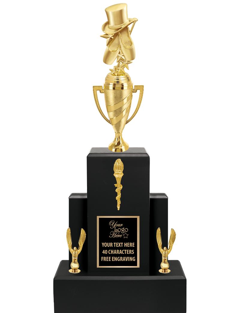 20.75" BLACK WOOD TRP/GOLD CUP