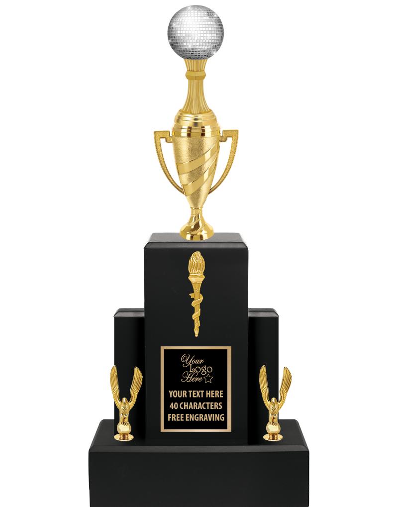 20.75" BLACK WOOD TRP/GOLD CUP